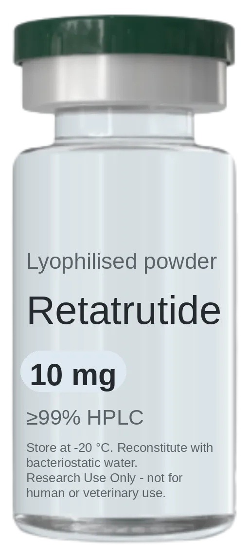 Retatrutide 10 mg Vial (Lyophilized) vial